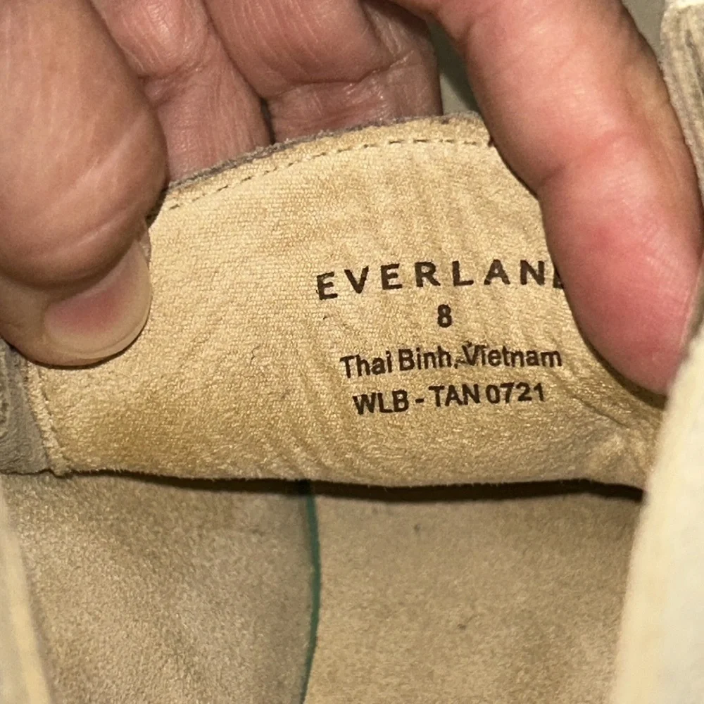 NWOB Everlane The Moc-Toe Boot | Pebble Suede Beige Lace up Chukka Boots - 8